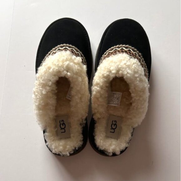 UGG Disquette Atherson Suede Slippers Black 7 - Picture 12 of 13